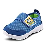 キッズ メッシュ シューズ サンダル 通気 速乾 防滑 内径12.6cm-20.4cm ベビー スニーカー 男の子 女の子 hibote ブルー 内径17.5cm=29