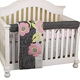 Cotton Tale Designs Front Crib Rail Cover Up Set, Poppy by Cotton Tale Designs