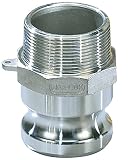 フルネスジャパン MAX-LOK 雄ネジアダプター ステンレス製 2.5インチ MAX-F-2.5S
