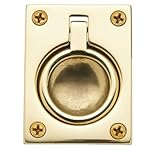 Baldwin 0394003 Flush Ring Pull, Lifetime Brass by Baldwin