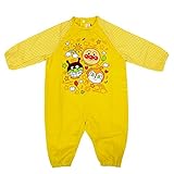 スモックスーツ ベビー&キッズ アンパンマン プリント 長袖スモック ポケット付 女の子 j-oa3614 90cm 黄色
