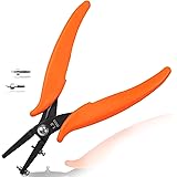 LEONTOOL 穴あけパンチ 1穴 1.8mm 調整ネジ付 メタル ホールパンチプライヤー 替えパンチピン2個付属 メタルシート用 クラフトパンチ ハンドパンチ イヤリング用パンチ やっとこ ピアス 穴開け工具 丸形 ハンドメイド ジュエリー アク