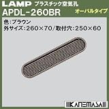 スガツネ(LAMP) プラスチック空気孔 オーバルタイプ APDL-260型 ブラウン （APDL-260BR）