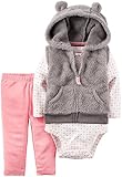 Carter's Baby Girls Vest Sets Pink 9M [並行輸入品]