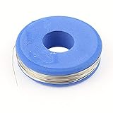 uxcell ニクロム線 ニクロム 一個入り ブルー シルバートーン 0.3mm 15.42Ohm/m