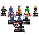 8セットスーパーヒーローズミニフィギュアBuildingおもちゃWolverine ThorハルクBlocksおもちゃ