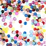 ファイニエ 半円 パール 4mm プラ製 1000個 セット カラフル ミックス ビーズ パーツ カボション デコ ネイル アクセサリー 手芸 ハンドメイド AP2581