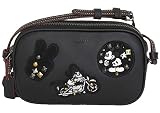 [コーチ] COACH×ディズニー 斜めがけ ショルダーバッグ F59532 QBM2 ミッキーマウス パッチワーク ポーチ グラブ カーフレザー 黒【アウトレット品】 [並行輸入品]