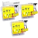 ブラザー brother LC11 イエロー 3個セット 互換インクカートリッジ【バウストア】