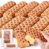 天然生活 クリームinスティックワッフル カスタード風味 (10本入り) 個包装 おやつ スイーツ スティックタイプ 洋菓子 お土産 おみやげ
