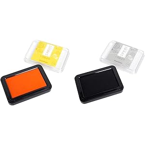 【セット買い】シャチハタ スタンプ台 スタンプパッド いろもよう 向日葵色 (ひまわりいろ) HAC-1-Y & スタン…