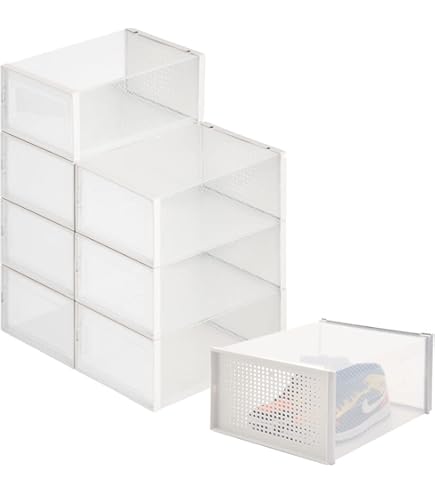 Amazon｜シューズボックス クリア 12個セット シューズラック 透明