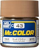 GSI クレオス(GSI Creos) Mr.カラー ウッドブラウン 半光沢 10ml 模型用塗料 C43