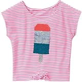 ジンボリー GYMBOREE/ アイスポップティ ポピーピンクストライプ トップス半袖Tシャツ 5歳【並行輸入】