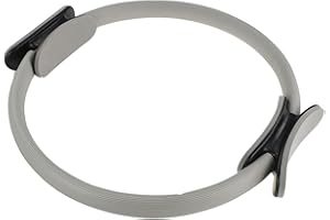 FLYLIN  ピラティスリング ヨガ サークル ストレッチ エクササイズ トレーニング 筋トレ 有酸素運動 引き締め シェイプアップ 太もも フィットネスサークル 持久力 姿勢矯正 自宅用 ジム 男女兼用 ピラティスハンドルレジスタンスリングヨガサークルヨガリングフィットネスサークル Gray