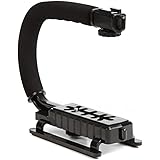 Yデパートセンター55® ビデオカメラサポート カメラビデオグリップ 手振れ防止 ローアングル撮影 スタビライザー C型 一眼レフ ビデオカメラ