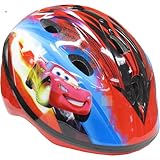 Bike Helmet Disney Cars Toddler Design self-adjusts PinchGuard Red by MegaDeal