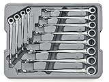 GearWrench 85888 12 Piece Set Metric X-Beam Combination Ratcheting Wrench [並行輸入品]