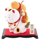 ●【終了】リュウコドウ 縁起かつぎ招き猫（六瓢箪/むびょうたん）開運 健康運 無病息災 インテリア 置物 縁起物 ネコ ねこ