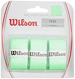 (Green) - Wilson Perforated Pro Tennis Racquets Over Grip