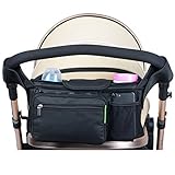 uigos Baby Stroller Organizer forスマートMoms BestバッグコンソールCity Vistaアクセサリーカップホルダーユニバーサルキャディ