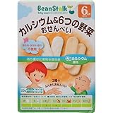 ビーンスターク カルシウム&6つの野菜おせんべい 20g 6ヵ月頃から ×12セット