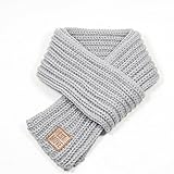 （シャイニング　ガールズ）shining girls 襟巻き マフラー ネックウォーマー 秋冬 防寒 防風 スカーフ 子供用 ベビー 幼児 ニットスカーフ カジュアル 可愛い (グレー)