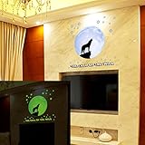 Luminous壁ステッカー、Muxika光壁ステッカーホーム装飾グローin theダークスターデカール赤ちゃんキッド部屋( 30 x 35 m )