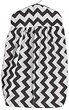 Baby Doll Bedding Chevron Diaper Stacker, Brown by BabyDoll Bedding