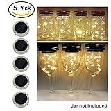 LEDフェアリーライトソーラー,ト蓋屋外ライトLEDの色を変更するソーラー光、ヴィンテージ防水ハンギングペンダントランタン庭、パティオ、屋外パーティー、ソロフェアリーストリングライト(5 pack) 