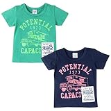 (ブラック/95cm)ベビー服 男の子 Tシャツ 半袖 バックプリント 裾タグ 男児 ベビー