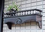 ジャービス商事　アンティーク調　天然木　ウォール花台　手すり付　70060　木製　壁掛け