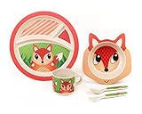 Bamboo Meal Set / Plate set / Dinner set by Green Frog Friends, Eco-friendly Bamboo Dishes, feeding 