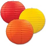 Beistle 3-Pack Decorative Paper Lanterns, 9-1/2-Inch [並行輸入品]
