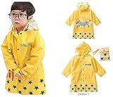 動物さんのレインコート 男の子レインコート カッパ 雨具 カッパ　雨具　新学期用 子どもレインコート(XL,イエロー)