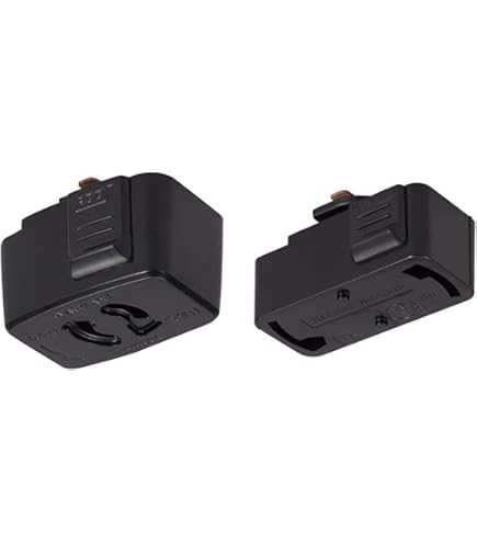 Amazon.co.jp: TOSHIBA(東芝) ライティングレール用抜止コンセント(黒