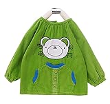 かわいいベアベイブビブキッズ絵画のおしゃべり赤ちゃんの上着緑色（高さ110CM）