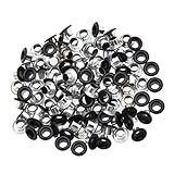 (ライチ) Lychee 100個セット ハトメ 鳩目 穴径4mm 選べる10カラー アイレット 手作り 手芸 レザー ハンドメイド スクラップブッキング アクセサリー