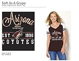 NHL Arizona CoyotesレディースクルーネックTシャツ、ブラック、ミディアム