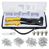 Esynic ハンドリベッタセット　ポップリベットガン　ブラインドリベット　200枚リベット付属