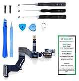iPhone 5 Front Face 1.2MP Camera with Proximity Light Sensor Motion Flex Cable Replacement Kit with 