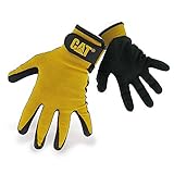 (キャタピラー) Caterpillar メンズ 17416 ニトリルコーティング ナイロンシェルグローブ 作業用手袋 男性用 (L) (ブラック)