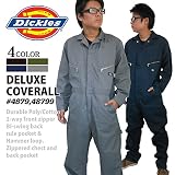 代引き可！【Dickies】ディッキーズ 長袖 カバーオール つなぎ LONG SLEEVE COVERALLS 「4879」 色:GRAY サイズ:L