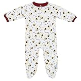 ワシントンレッドスキンズNFLベビー男の子乳児手織りプリントスリーパー,ホワイト