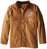 NCAA Kansas Jayhawks Boy 's Weathered Chore Coat ブラウン