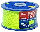 シンワ測定 ポリエステル水糸 リール巻 蛍光イエロー 極太1.2mm 120m 78498
