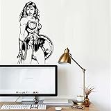 Guardian Wonder Woman壁ビニールデカールステッカーセクシーガールDC Comics壁アートInjusticeビニール装飾少年少女部屋デザインww4