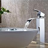 新しいヨーロピアンスタイル単一穴盆地ミキサーWaterfallタップ洗面所蛇口、クローム仕上げys2401