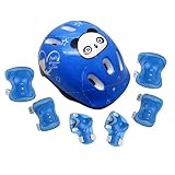 子のmulti-sport Bike Helmet and Protective Gear with肘膝手首パッドfor Kidsバランス車スクーターサイクリング ブルー cf-tkft-child0