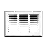 16" X 10 Steel Return Air Filter Grille for 1" Filter - Fixed Hinged - ceiling Recommended - HVAC DU